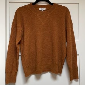 Madewell cashmere honeycomb sweater in camel size S